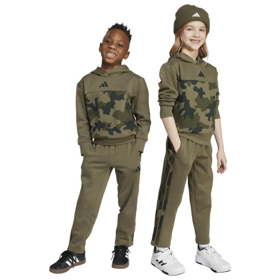 Adidas Παιδικές φόρμες σετ Seasonal Essentials Camo Fleece Jogger Set